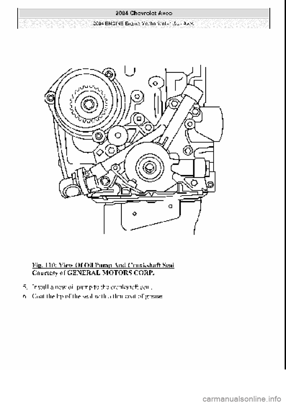 CHEVROLET AVEO 2002  Service Repair Manual 