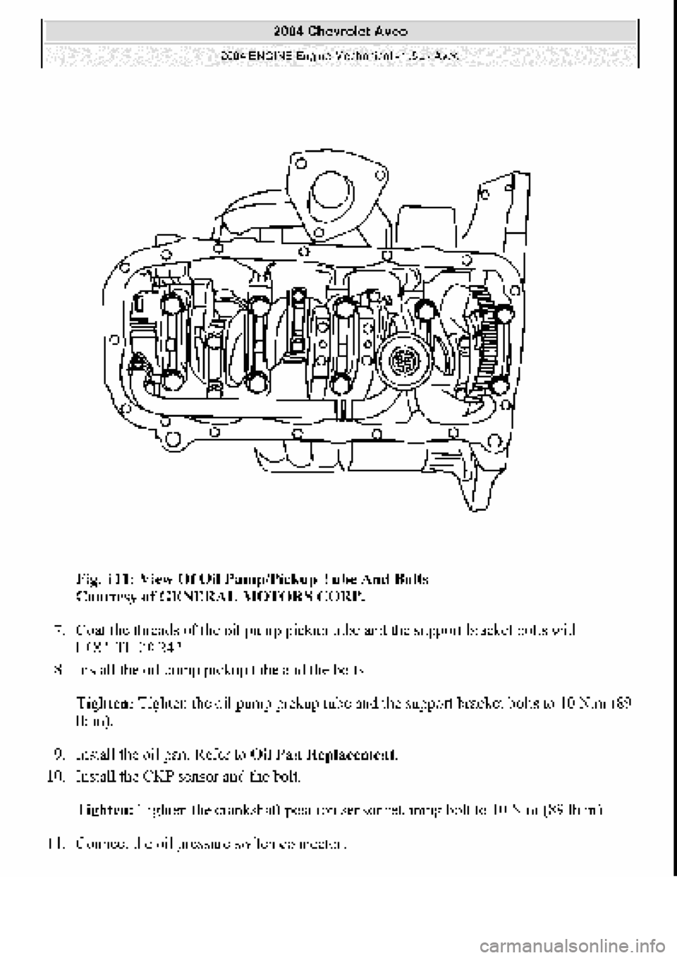 CHEVROLET AVEO 2002  Service Repair Manual 
