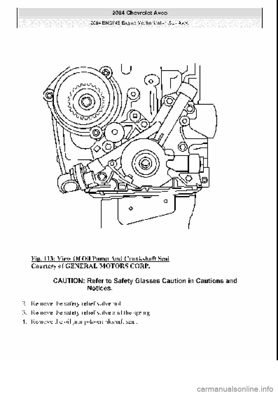 CHEVROLET AVEO 2002  Service Repair Manual 