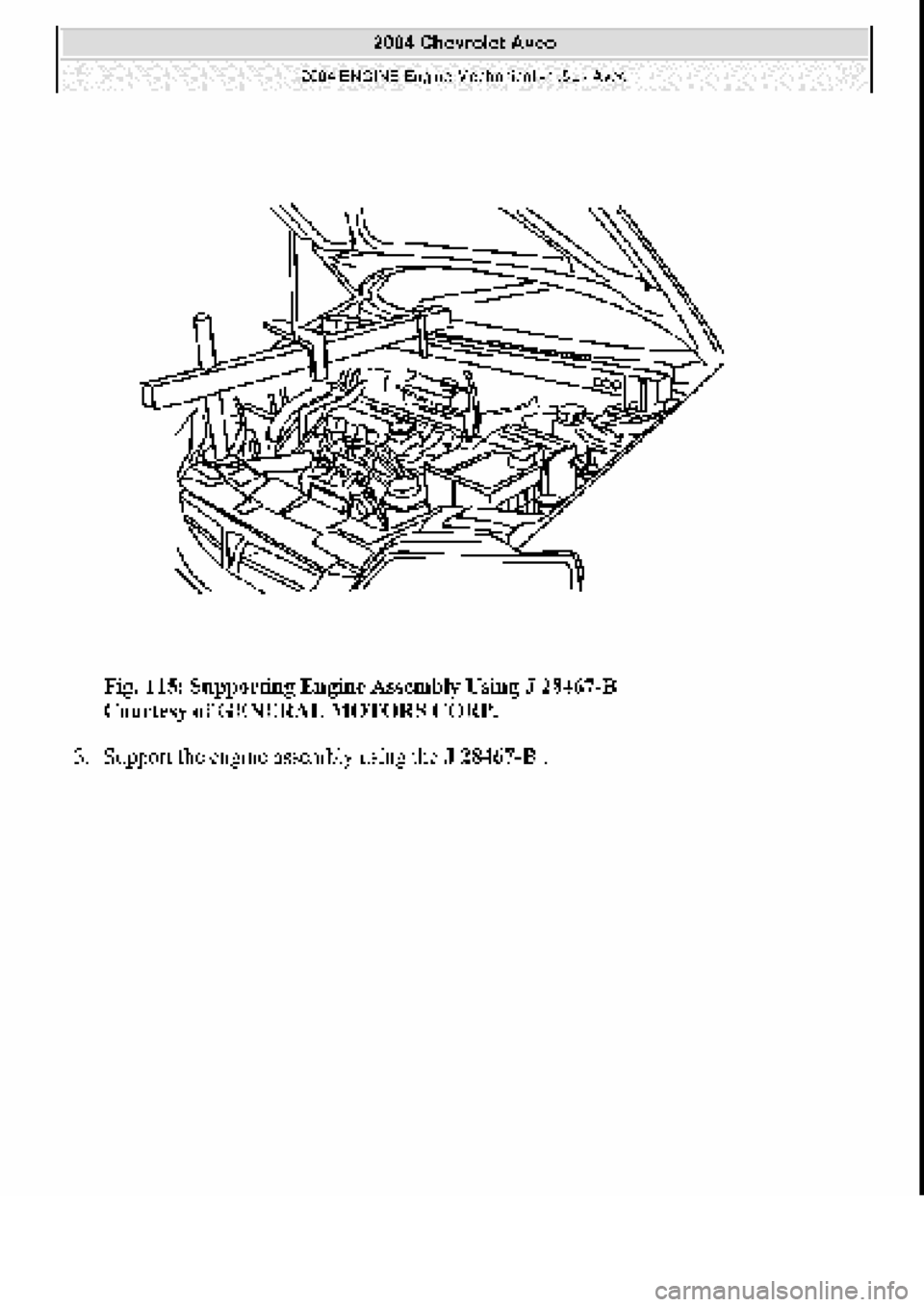 CHEVROLET AVEO 2002  Service Repair Manual 
