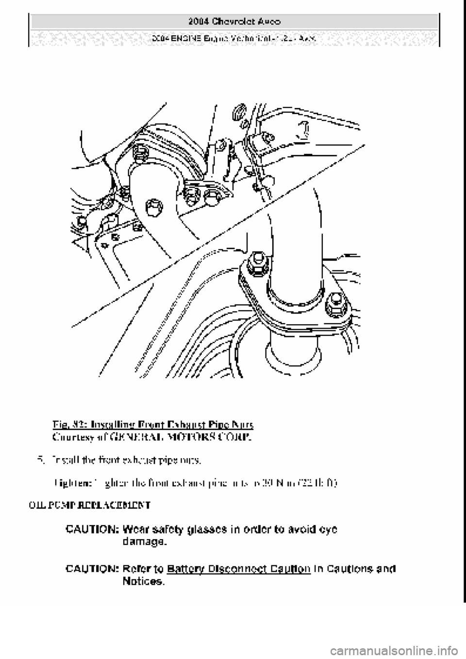 CHEVROLET AVEO 2002  Service Repair Manual 