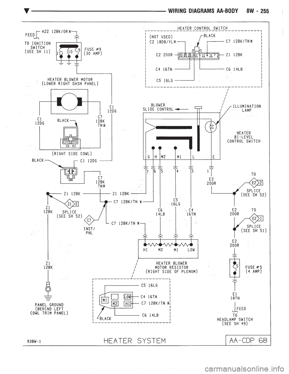 CHEVROLET DYNASTY 1993  Service Manual 
