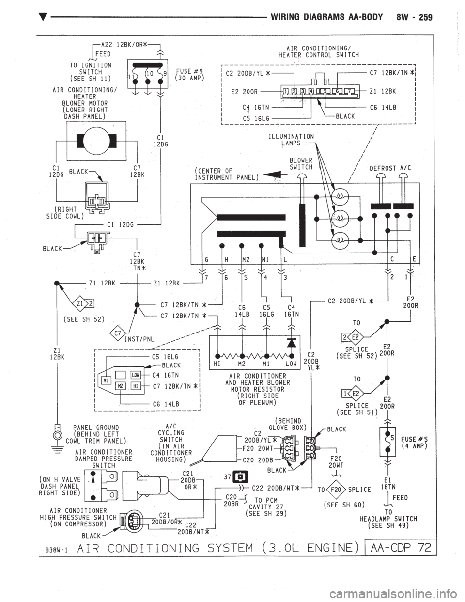 CHEVROLET DYNASTY 1993  Service Manual 