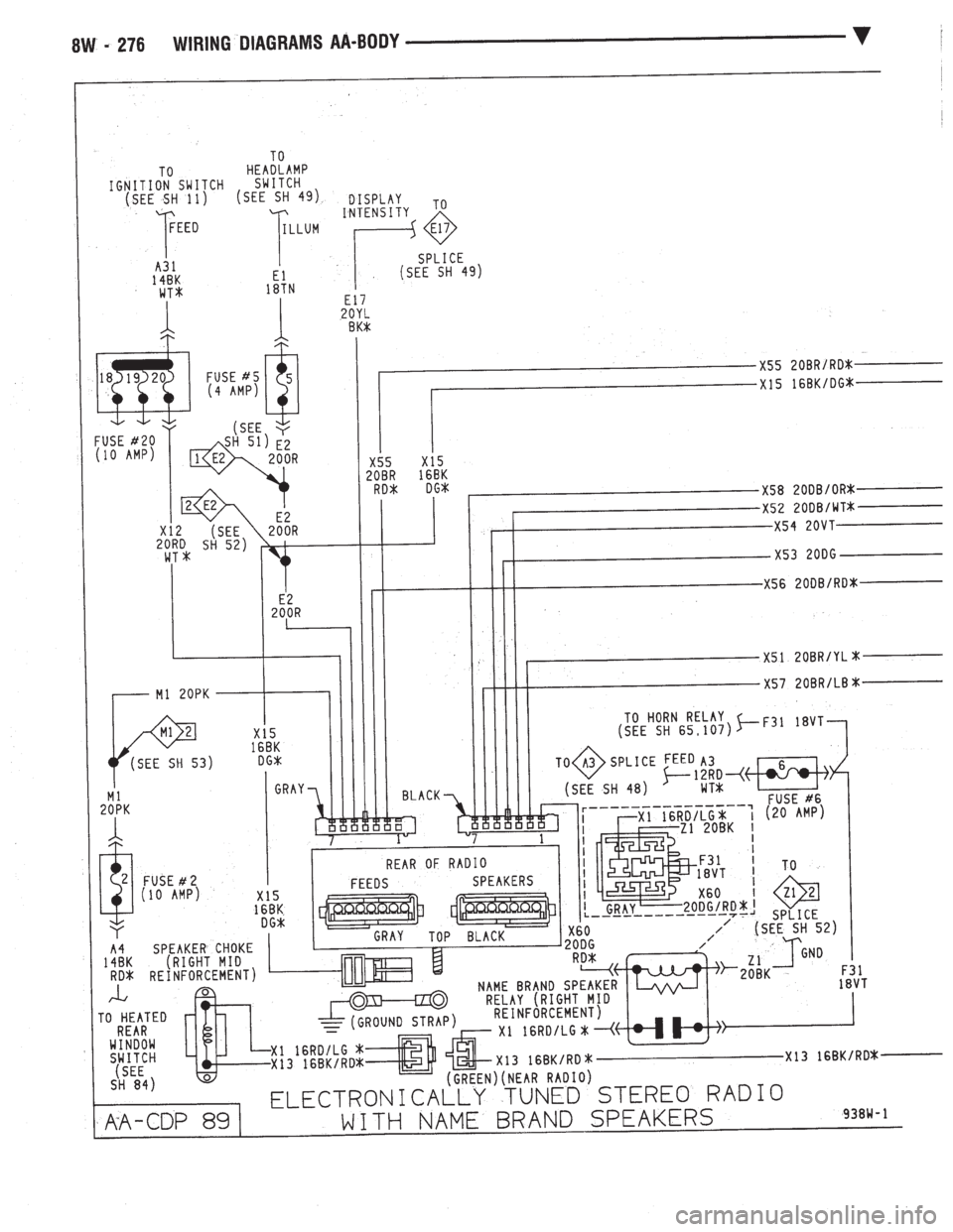 CHEVROLET DYNASTY 1993  Service Manual 