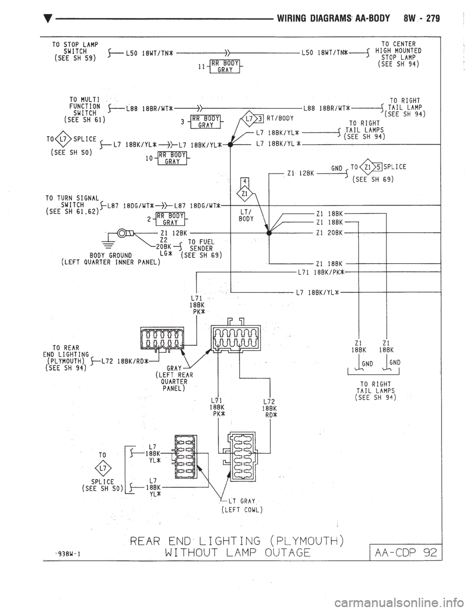 CHEVROLET DYNASTY 1993  Service Manual 