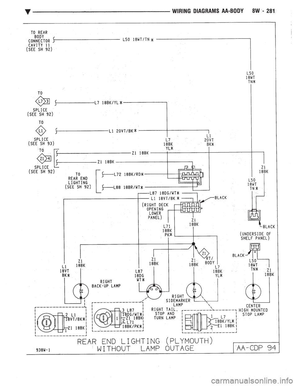 CHEVROLET DYNASTY 1993  Service Manual 