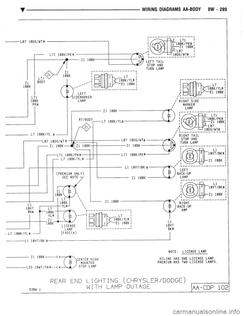 CHEVROLET DYNASTY 1993  Service Manual 