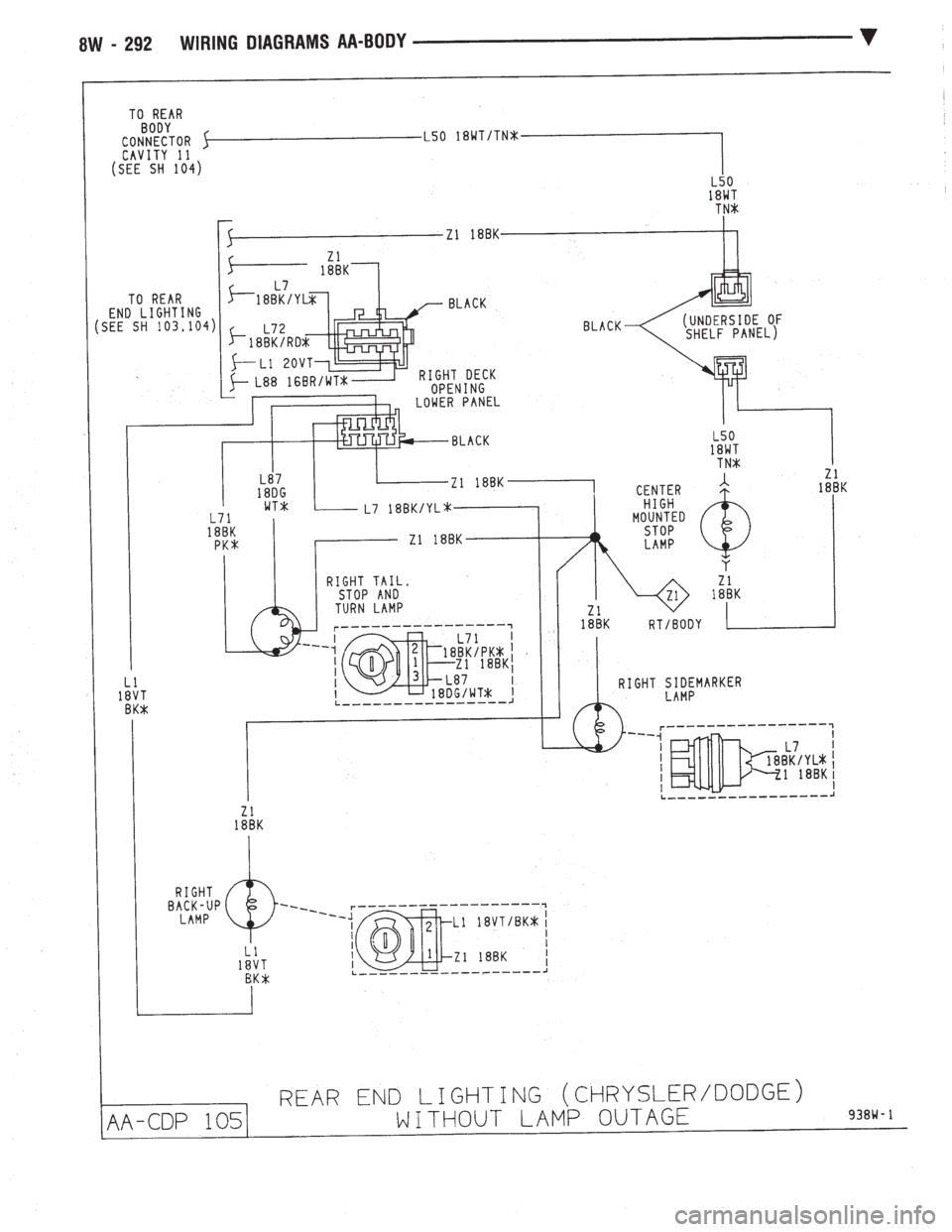 CHEVROLET DYNASTY 1993  Service Manual 