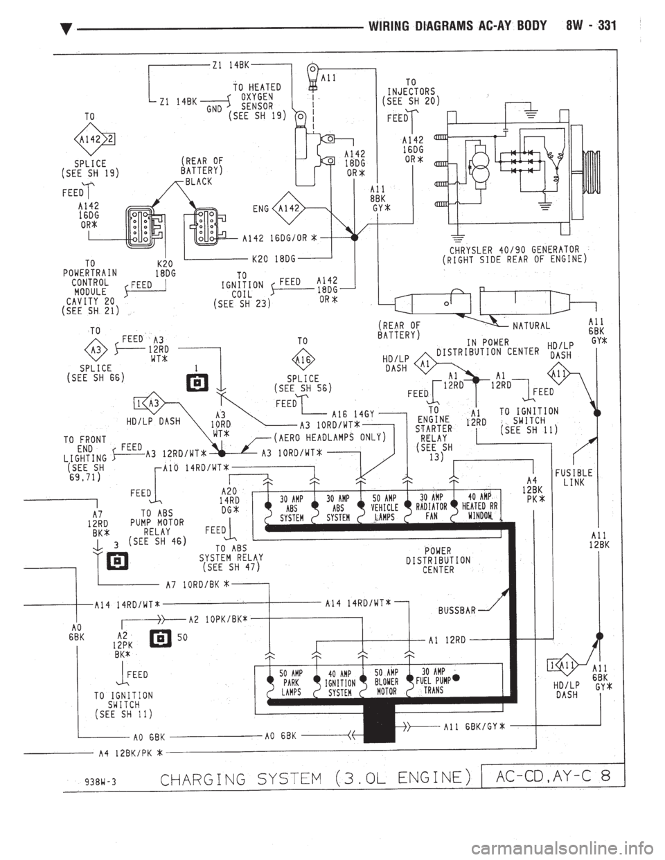 CHEVROLET DYNASTY 1993  Service Manual 