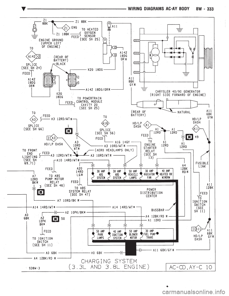 CHEVROLET DYNASTY 1993  Service Manual 
