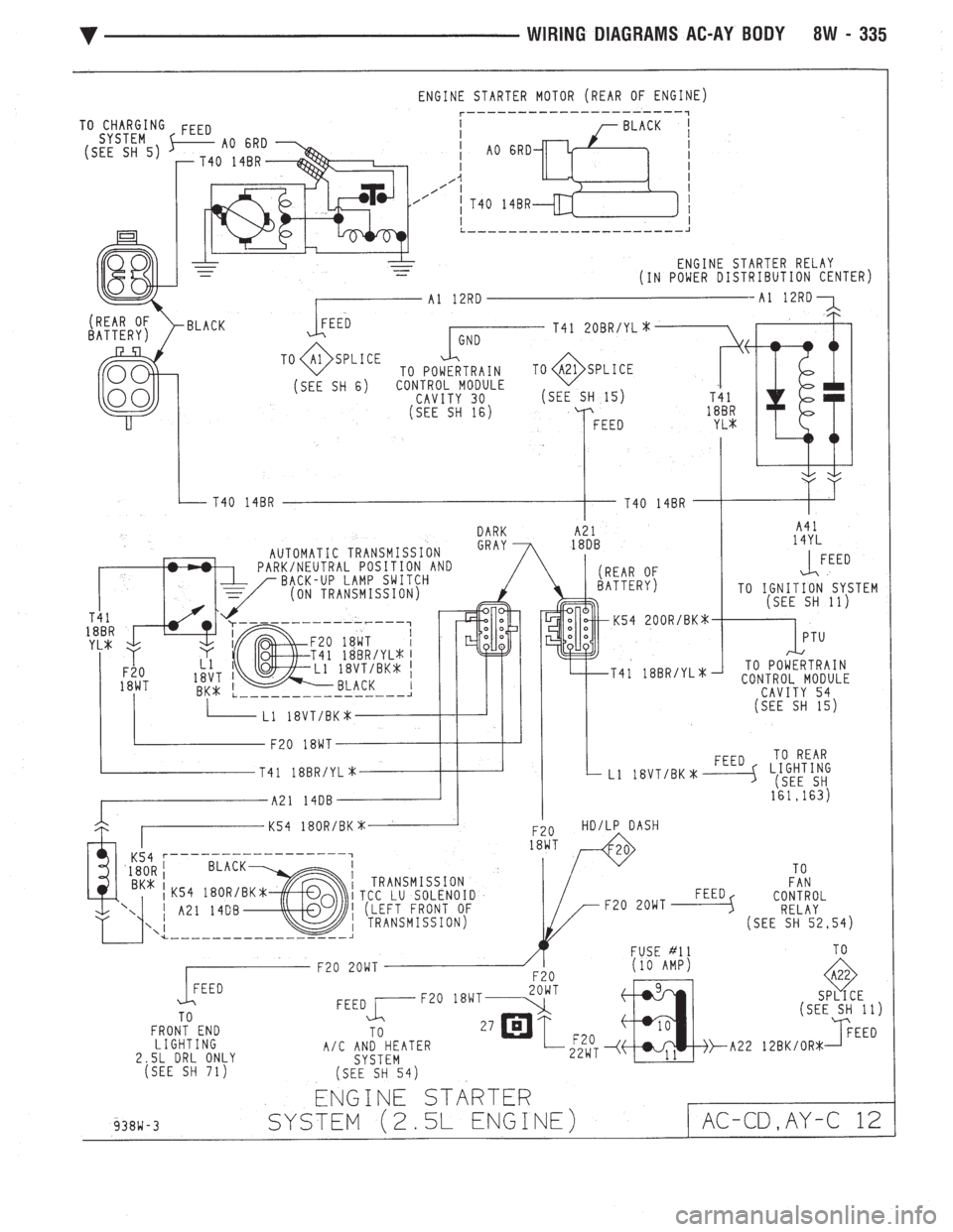 CHEVROLET DYNASTY 1993  Service Manual 