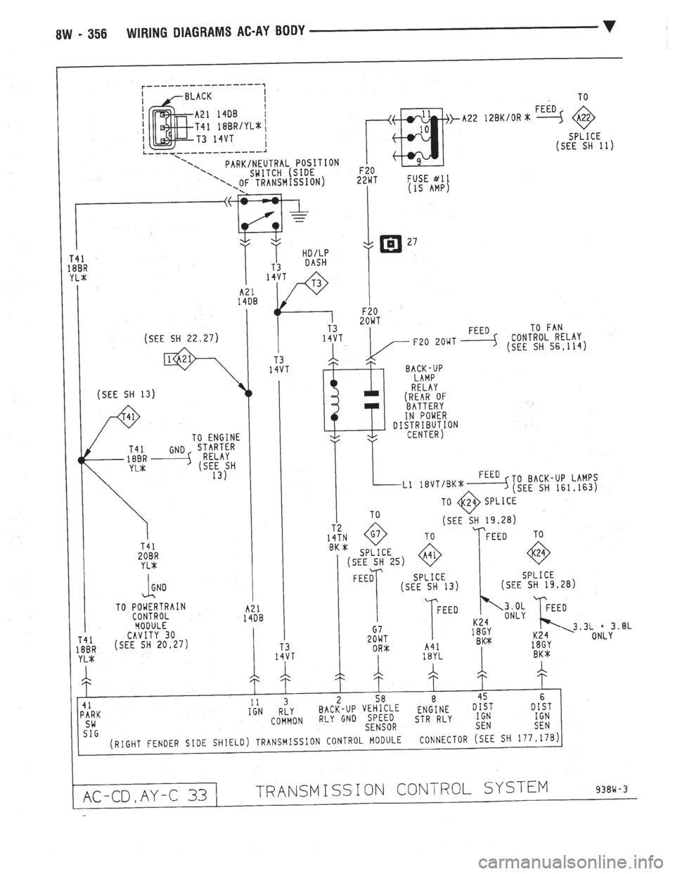 CHEVROLET DYNASTY 1993  Service Manual 
