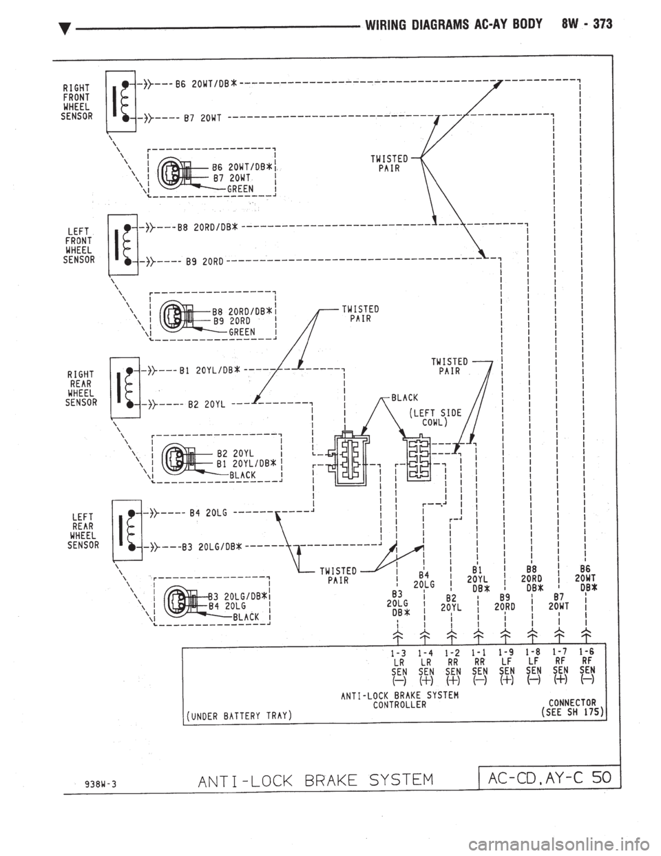 CHEVROLET DYNASTY 1993  Service Manual 