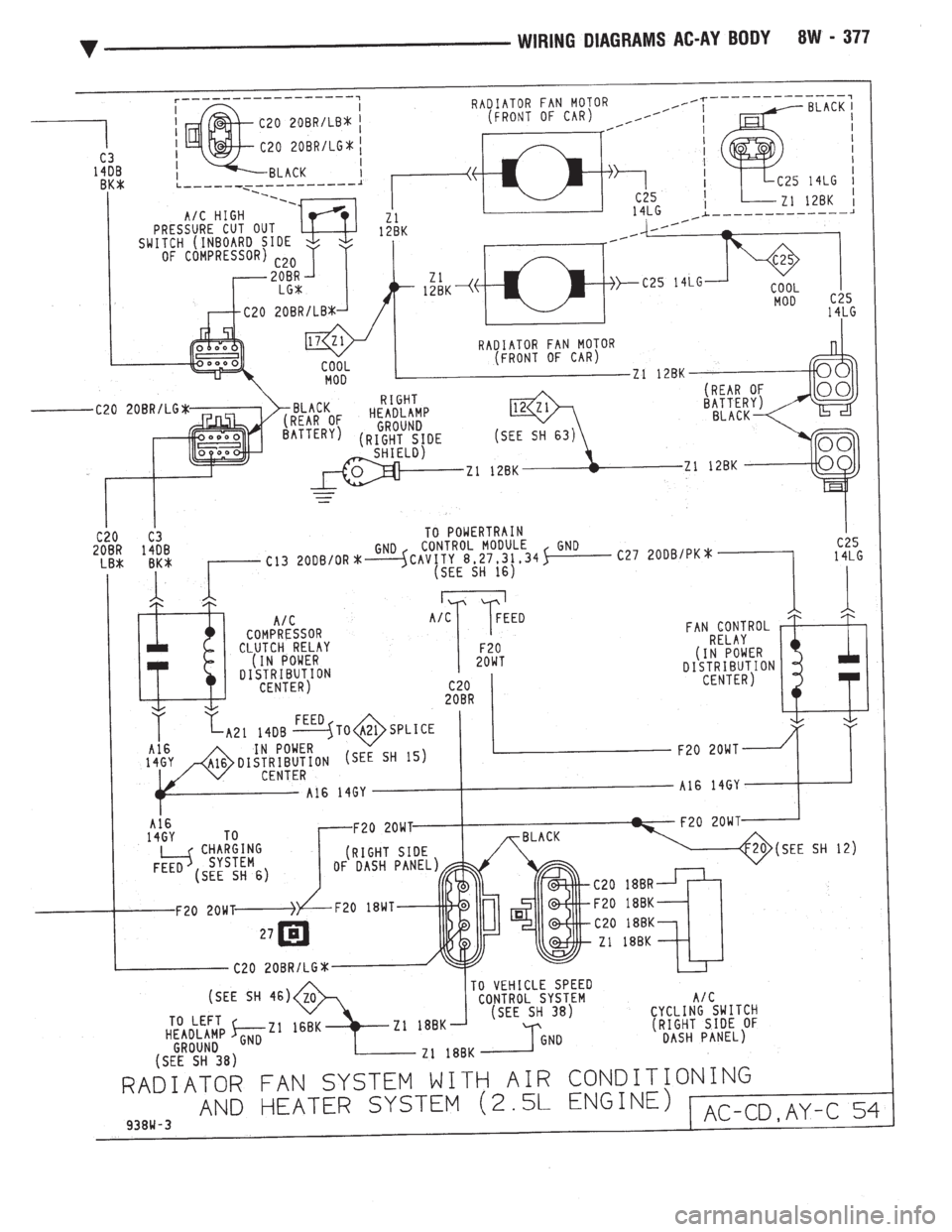 CHEVROLET DYNASTY 1993  Service Manual 