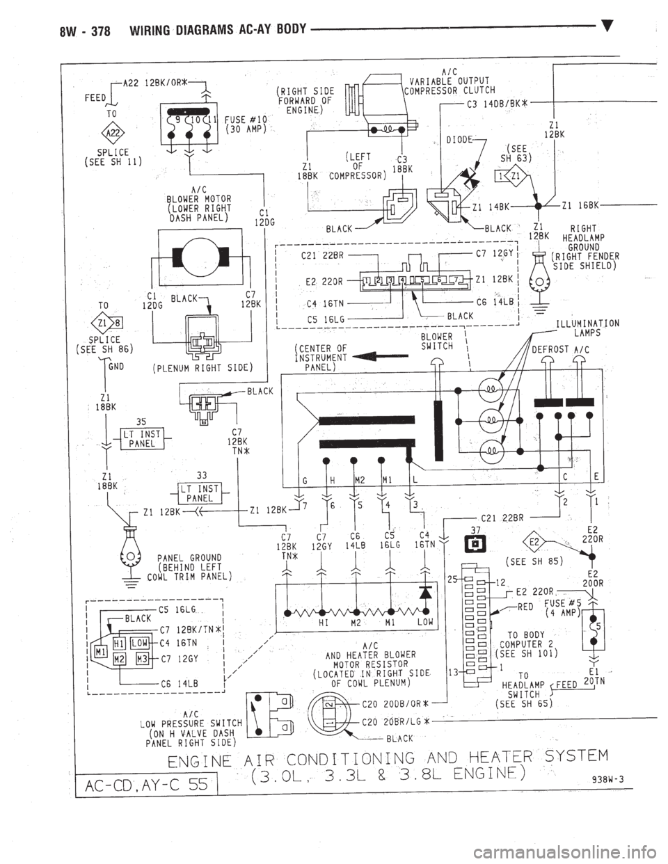 CHEVROLET DYNASTY 1993  Service Manual 