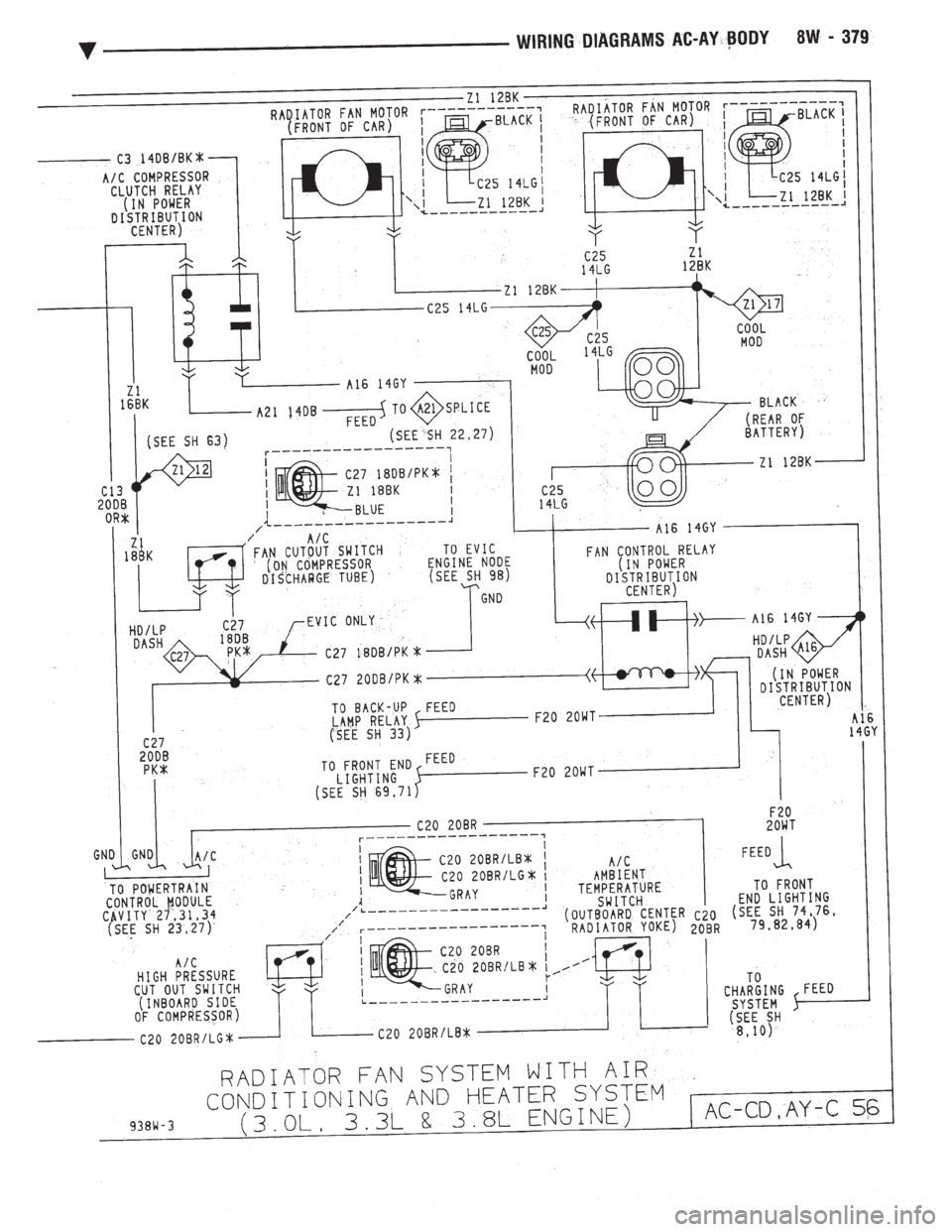 CHEVROLET DYNASTY 1993  Service Manual 