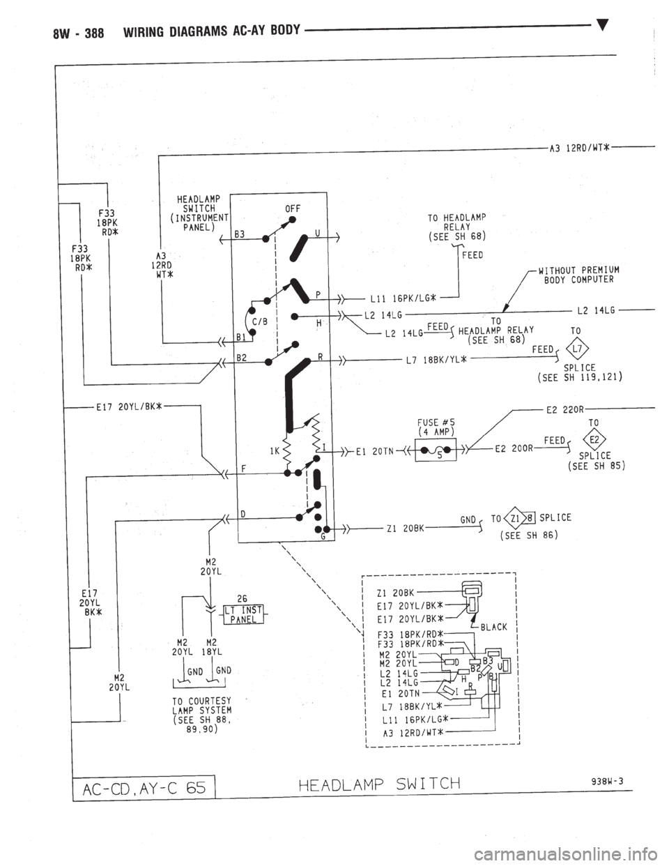 CHEVROLET DYNASTY 1993  Service Manual 