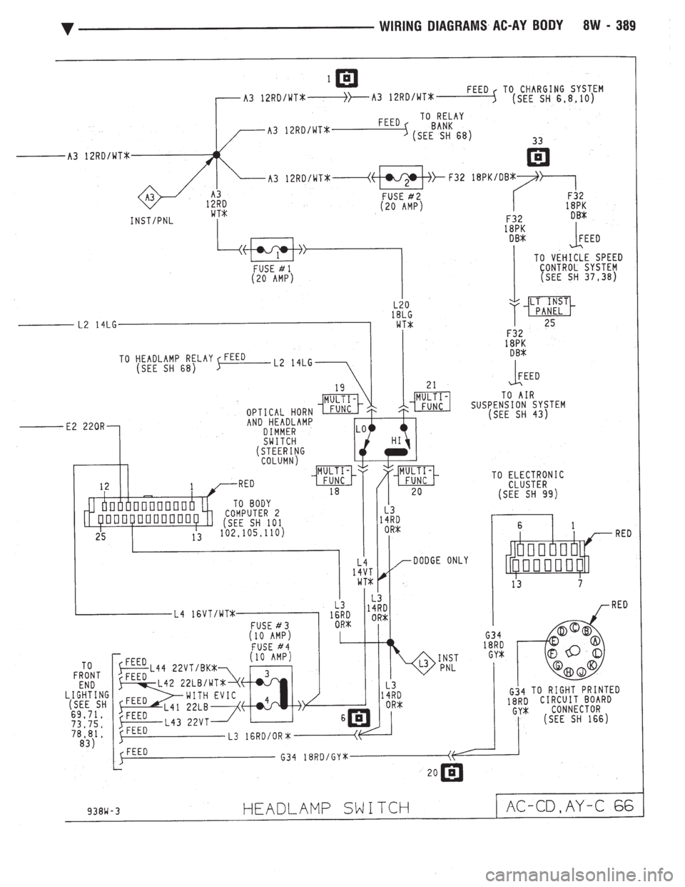 CHEVROLET DYNASTY 1993  Service Manual 