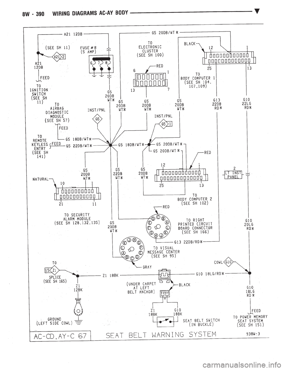 CHEVROLET DYNASTY 1993  Service Manual 
