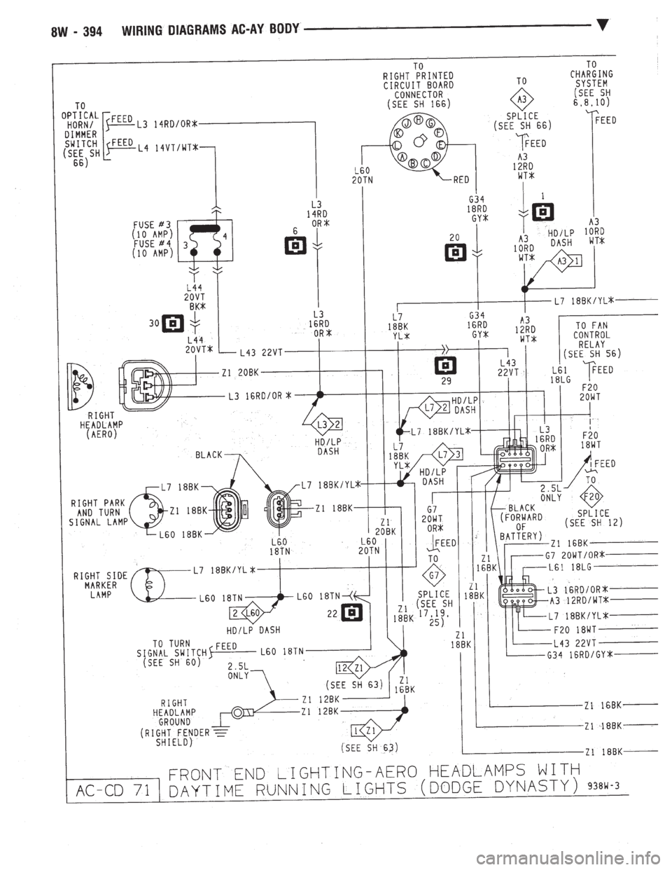 CHEVROLET DYNASTY 1993  Service Manual 