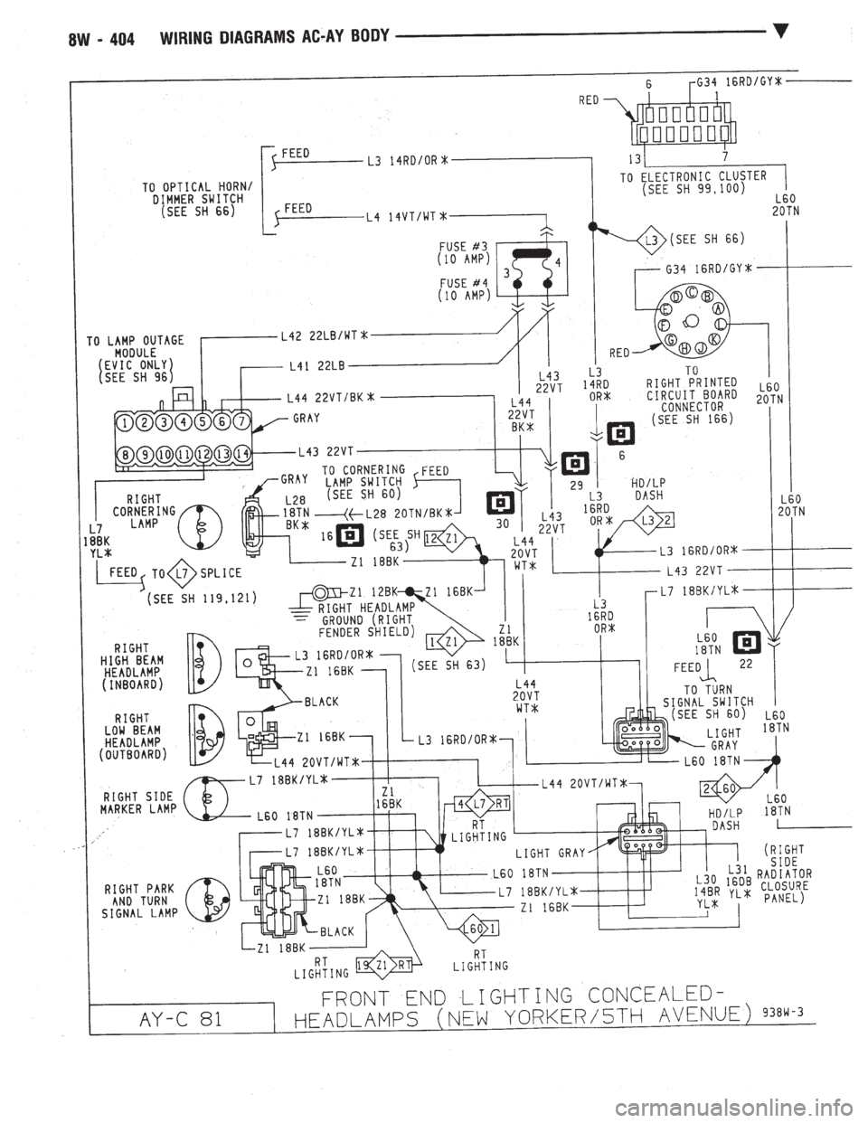 CHEVROLET DYNASTY 1993  Service Manual 