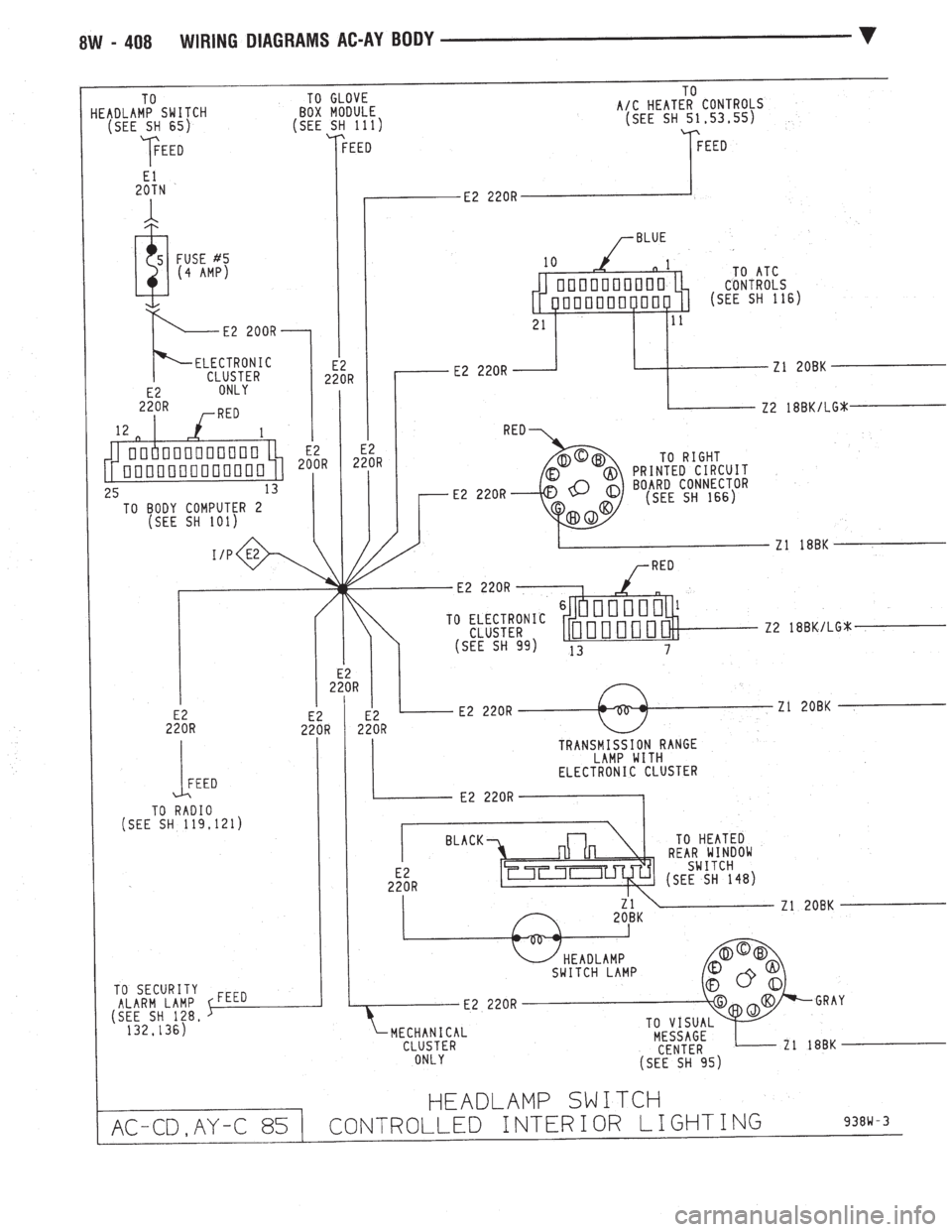 CHEVROLET DYNASTY 1993  Service Manual 
