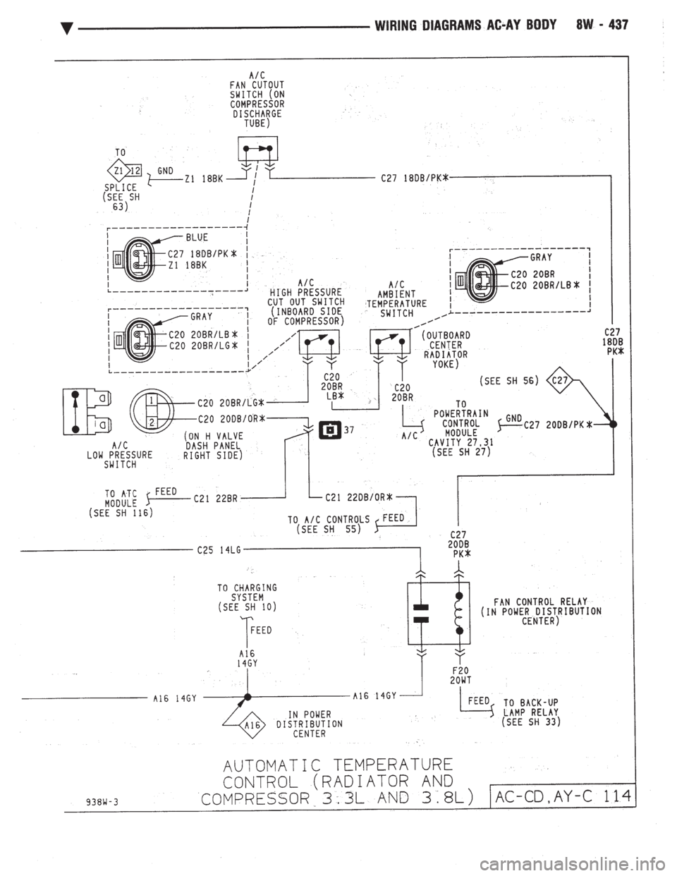 CHEVROLET DYNASTY 1993  Service Manual 