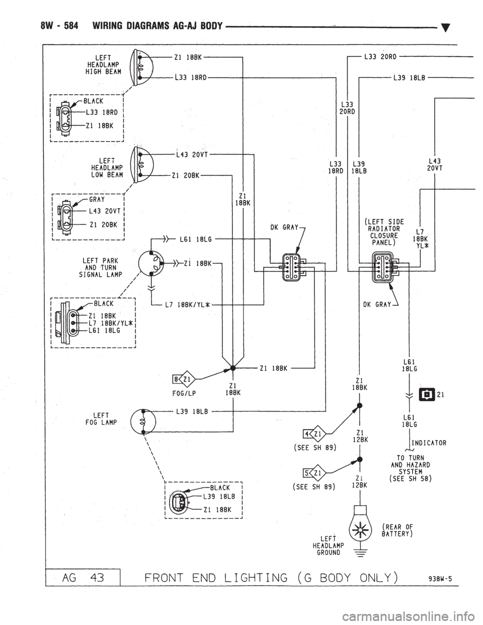 CHEVROLET DYNASTY 1993  Service Manual 