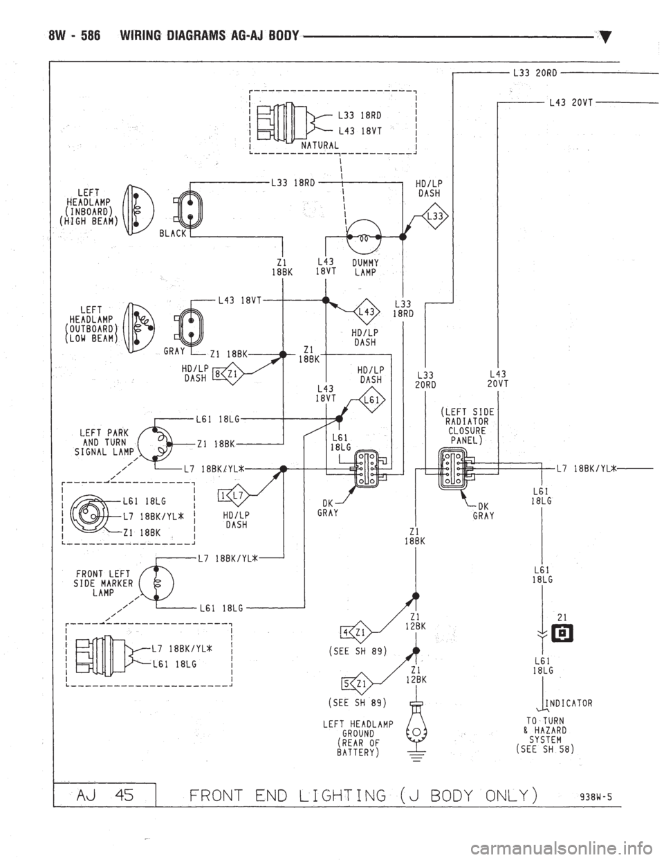 CHEVROLET DYNASTY 1993  Service Manual 
