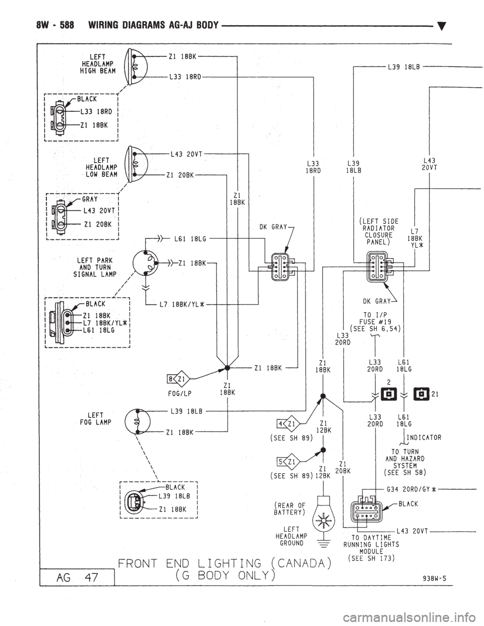 CHEVROLET DYNASTY 1993  Service Manual 