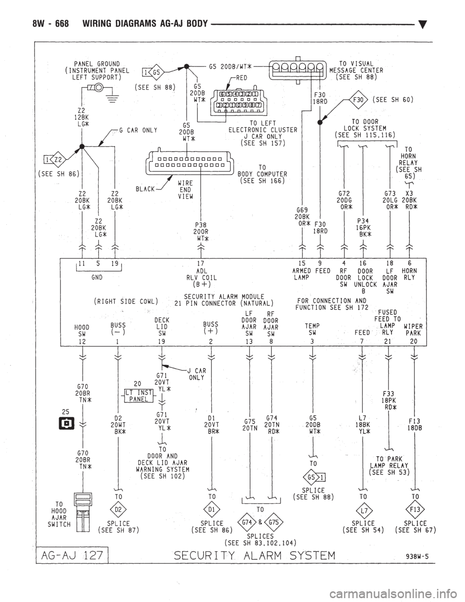 CHEVROLET DYNASTY 1993  Service Manual 