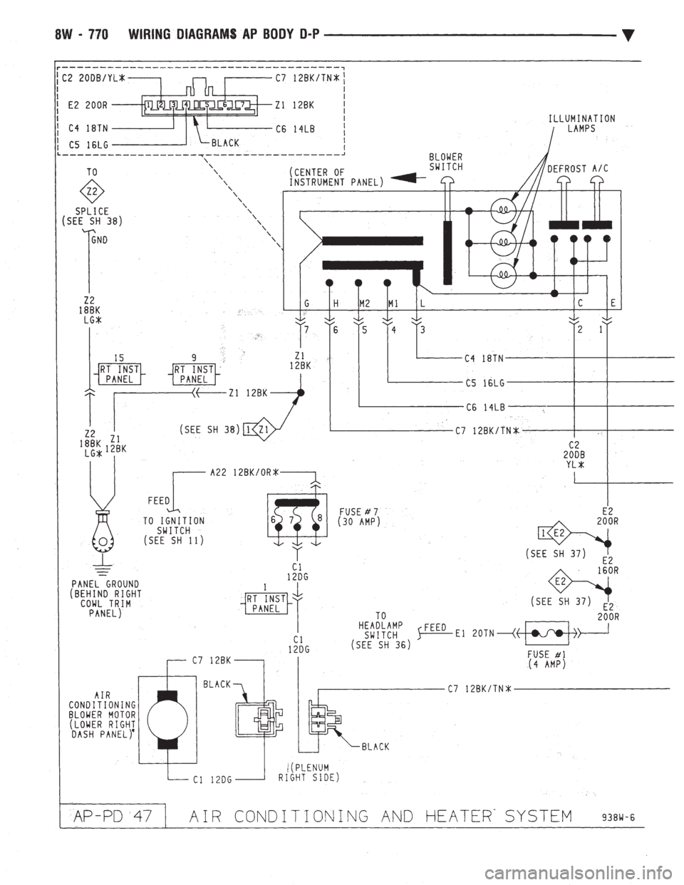 CHEVROLET DYNASTY 1993  Service Manual 