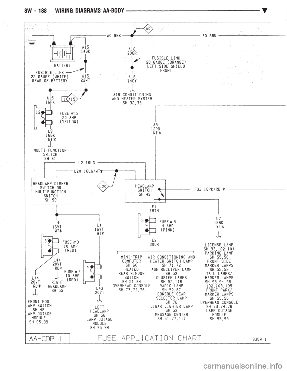 CHEVROLET DYNASTY 1993  Service Manual 