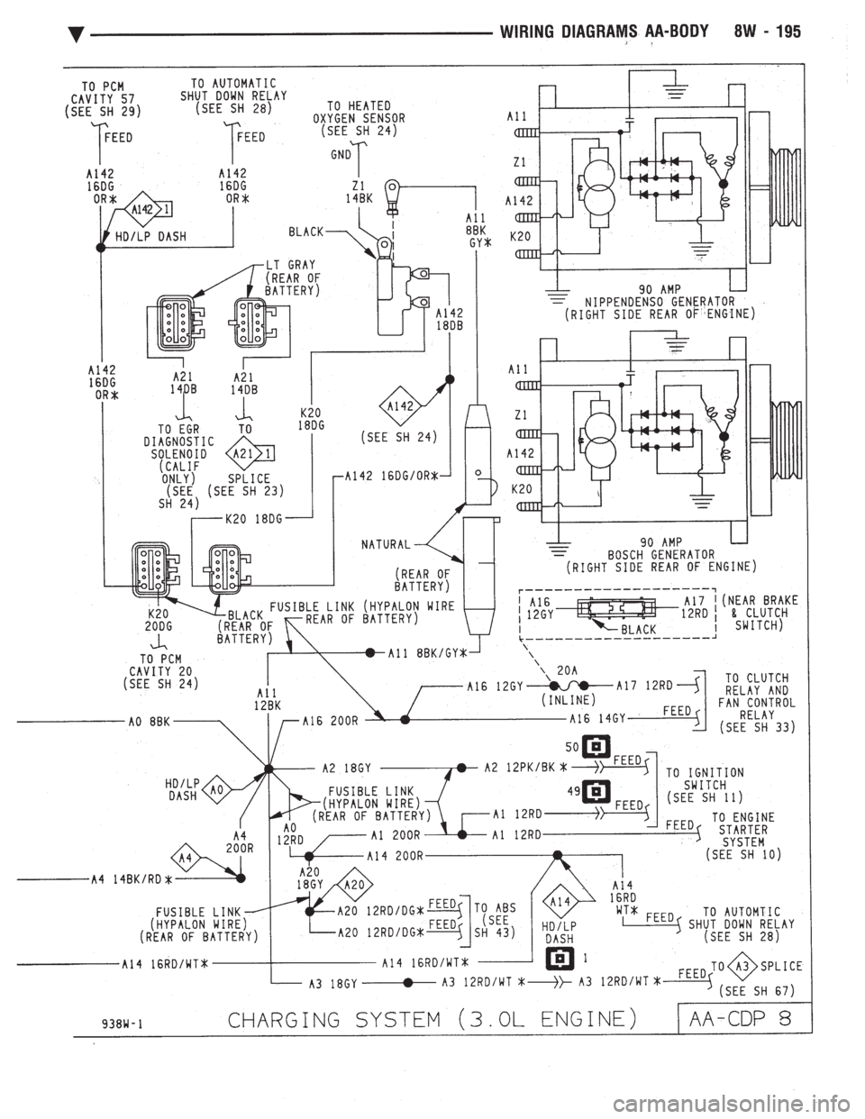 CHEVROLET DYNASTY 1993  Service Manual 