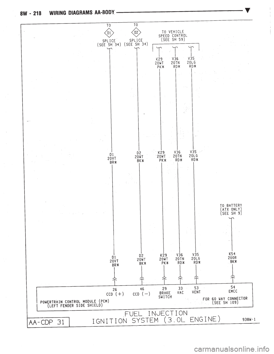 CHEVROLET DYNASTY 1993  Service Manual 