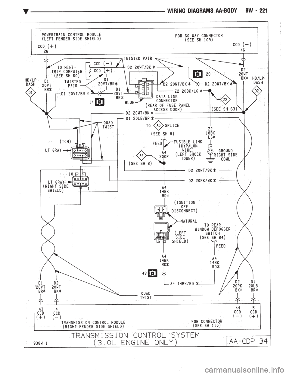 CHEVROLET DYNASTY 1993  Service Manual 