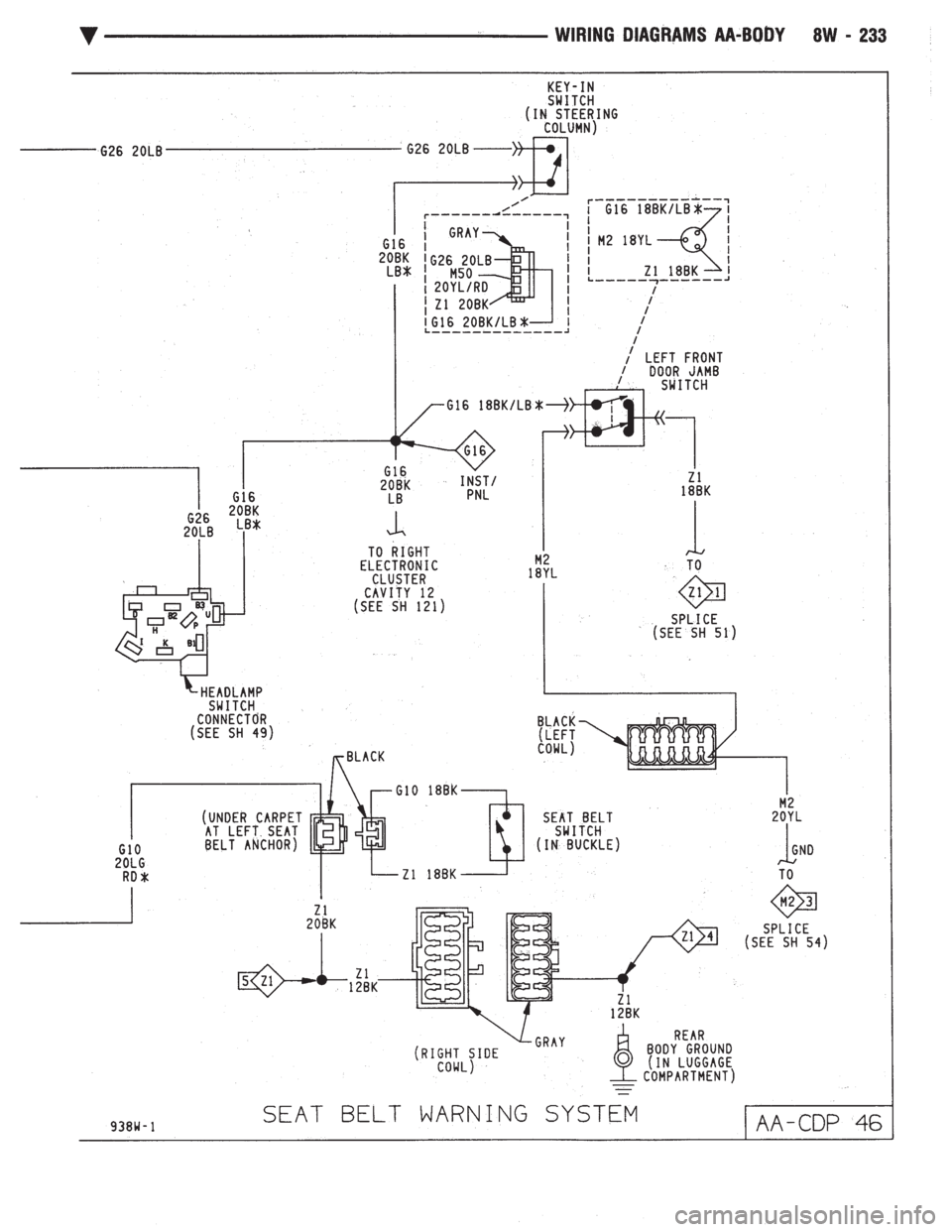 CHEVROLET DYNASTY 1993  Service Manual 