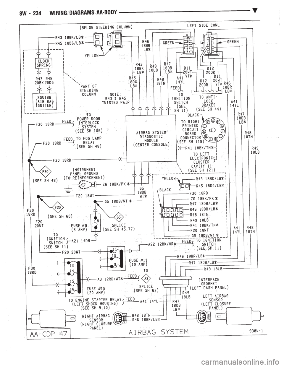 CHEVROLET DYNASTY 1993  Service Manual 