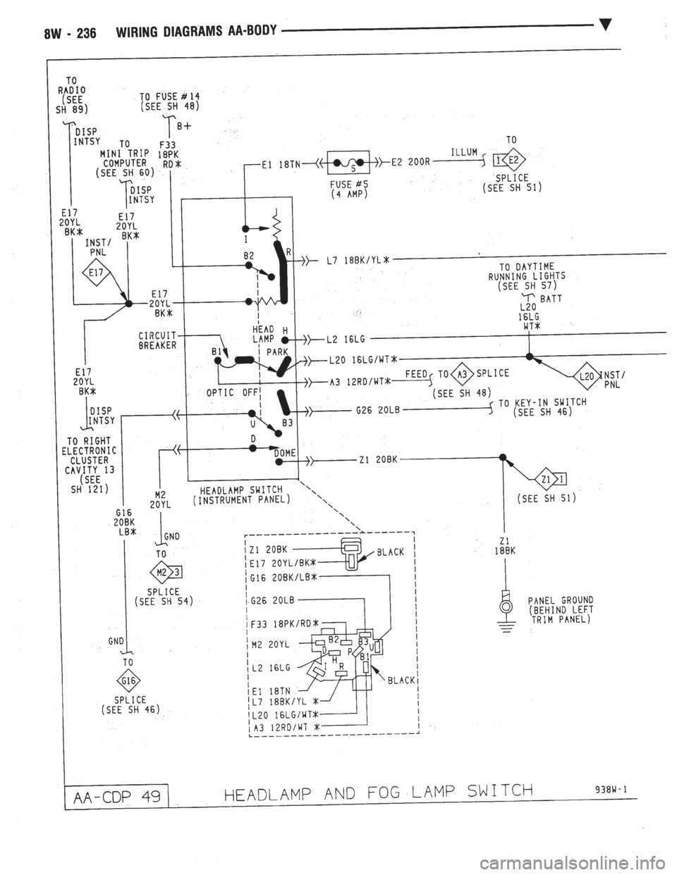 CHEVROLET DYNASTY 1993  Service Manual 
