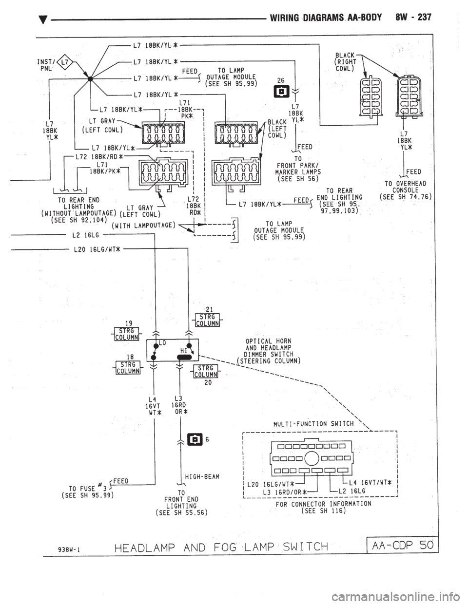 CHEVROLET DYNASTY 1993  Service Manual 