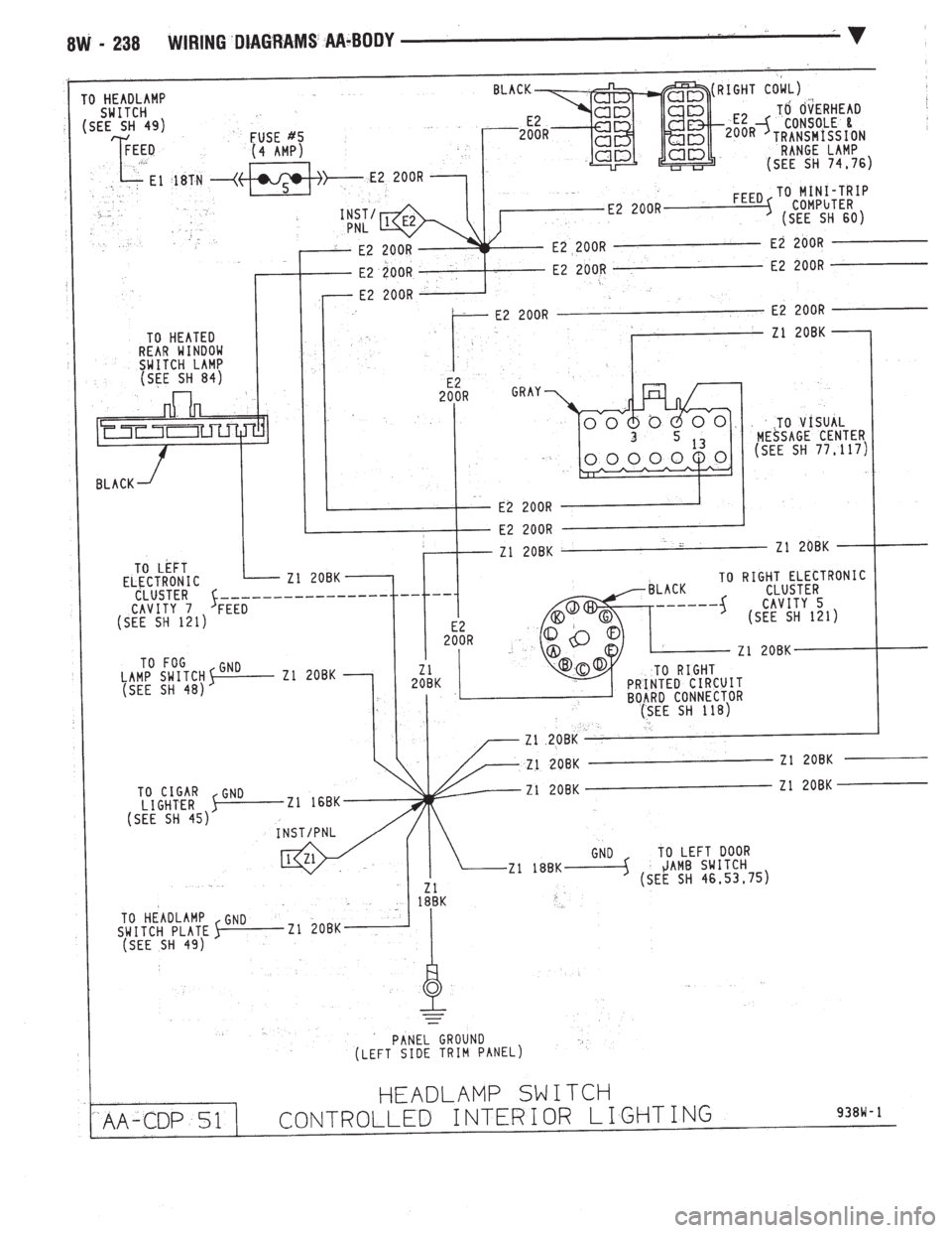 CHEVROLET DYNASTY 1993  Service Manual 