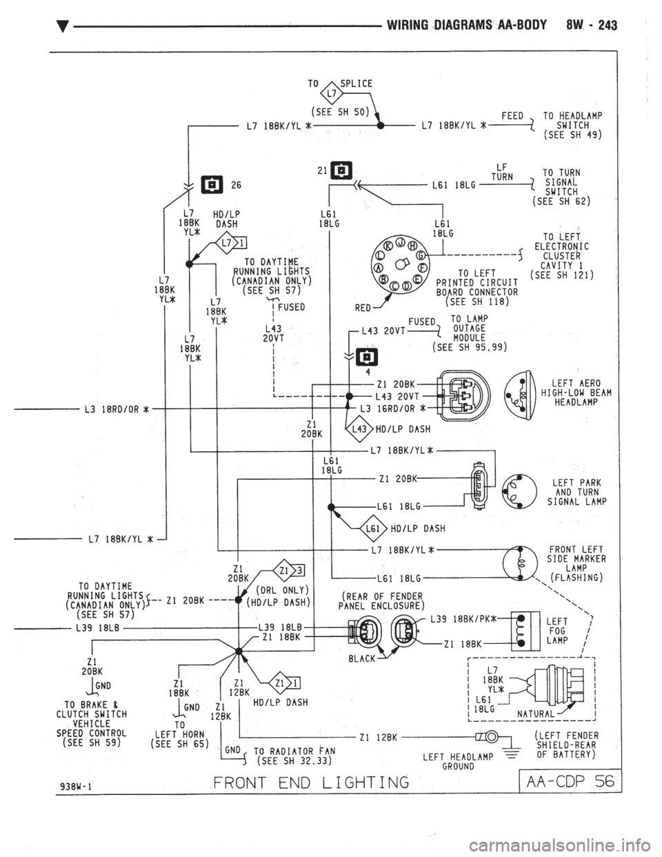 CHEVROLET DYNASTY 1993  Service Manual 