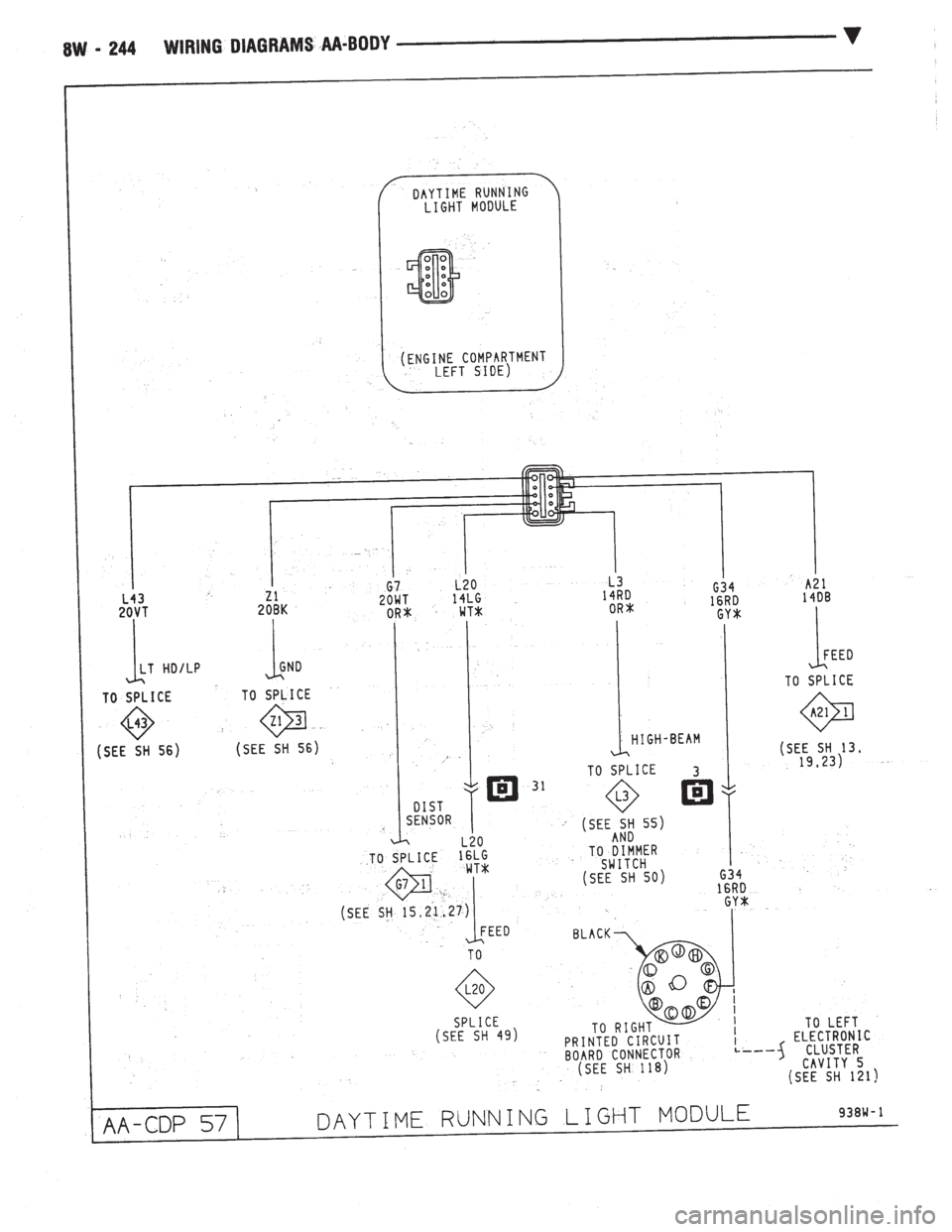 CHEVROLET DYNASTY 1993  Service Manual 