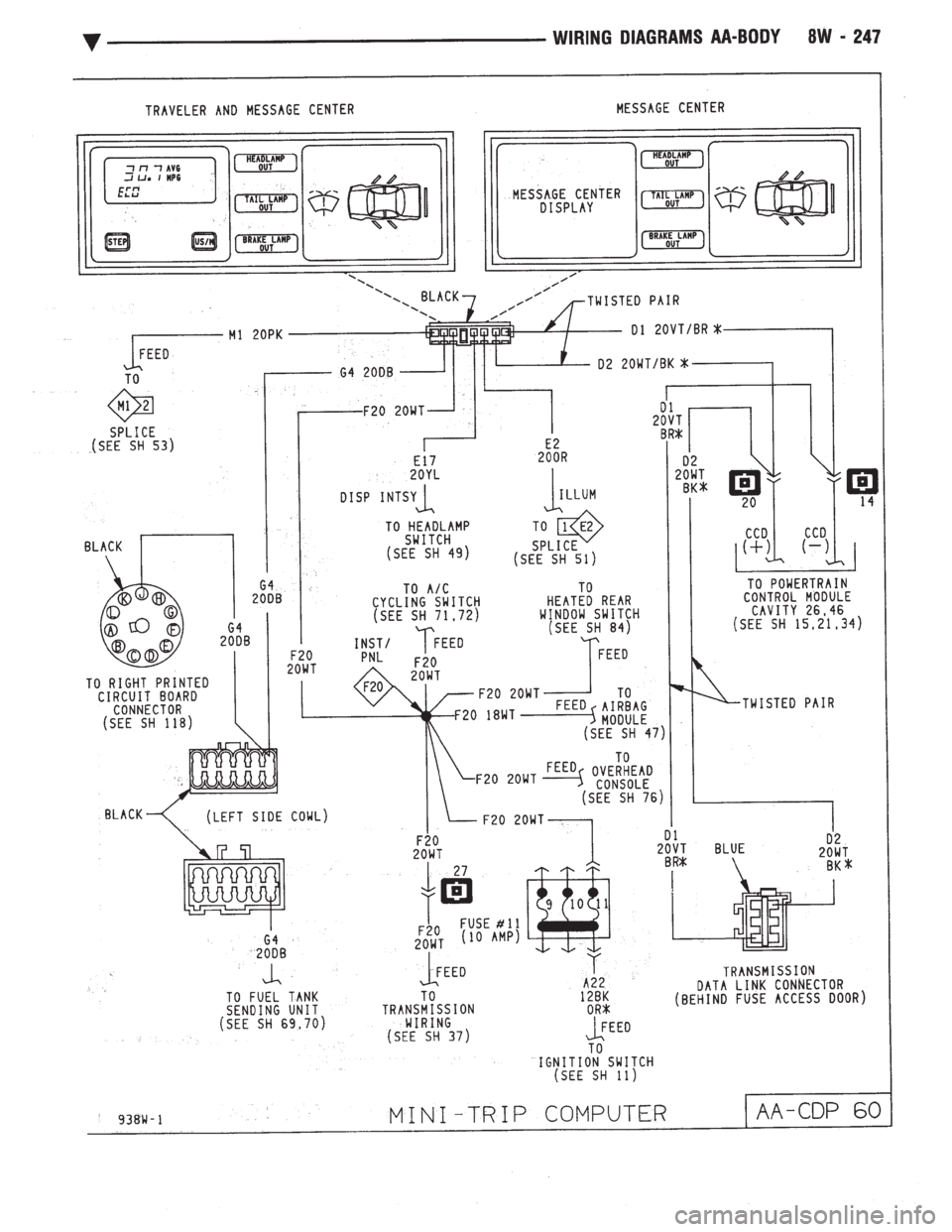 CHEVROLET DYNASTY 1993  Service Manual 