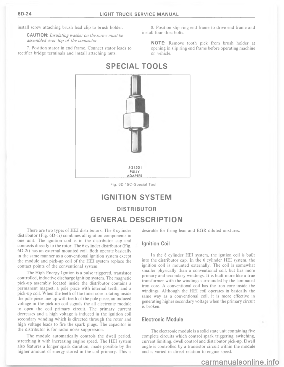 CHEVROLET LIGHT DUTY TRUCK 1977  Service Manual % %)          %  	 *     %   	
5"82

,
@





A
!

8




	


?





*
*
*

/

	
%



%

	




%
*


\)
%

