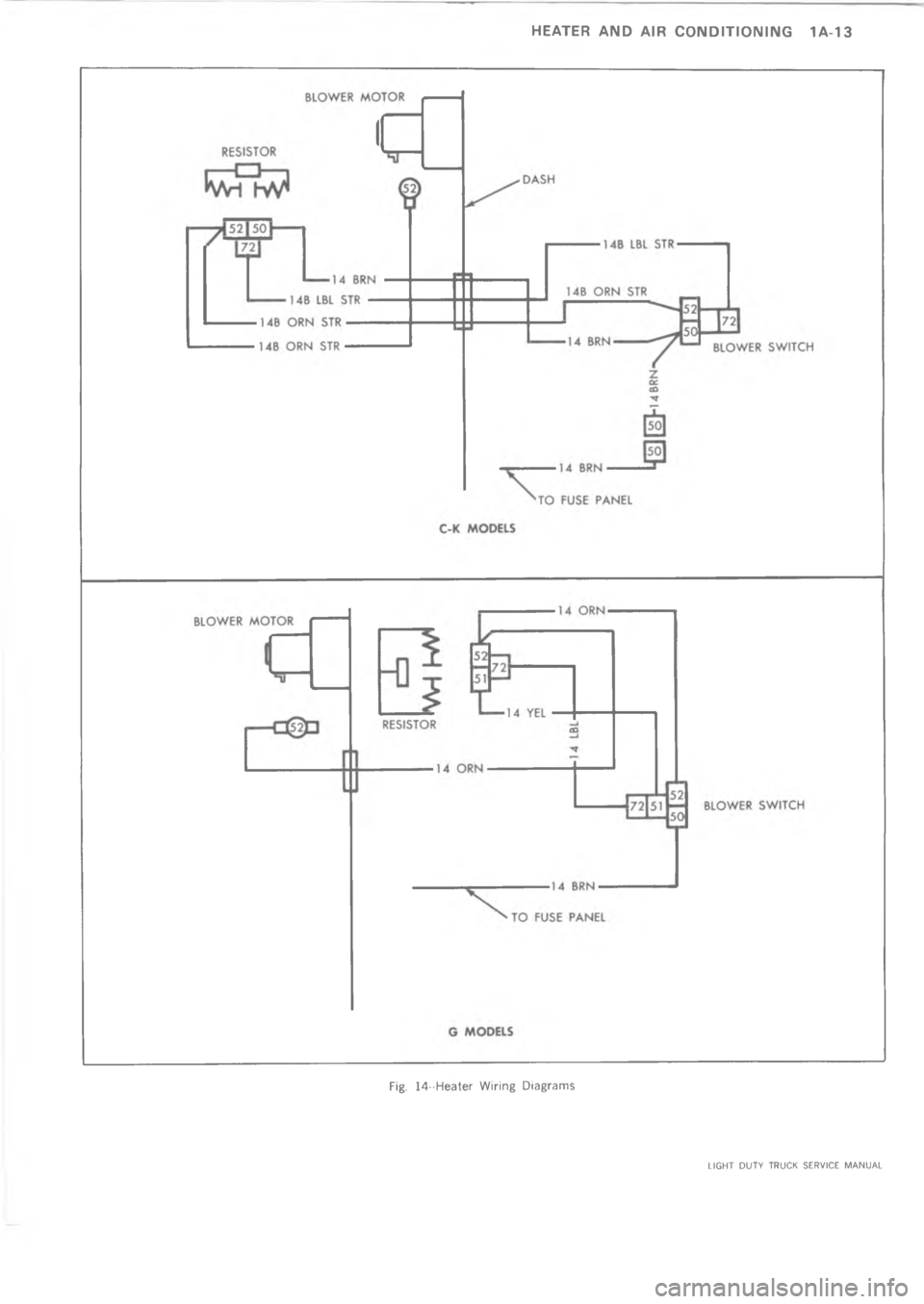 CHEVROLET LIGHT DUTY TRUCK 1973  Service Manual 	                49* 1	 ,&       