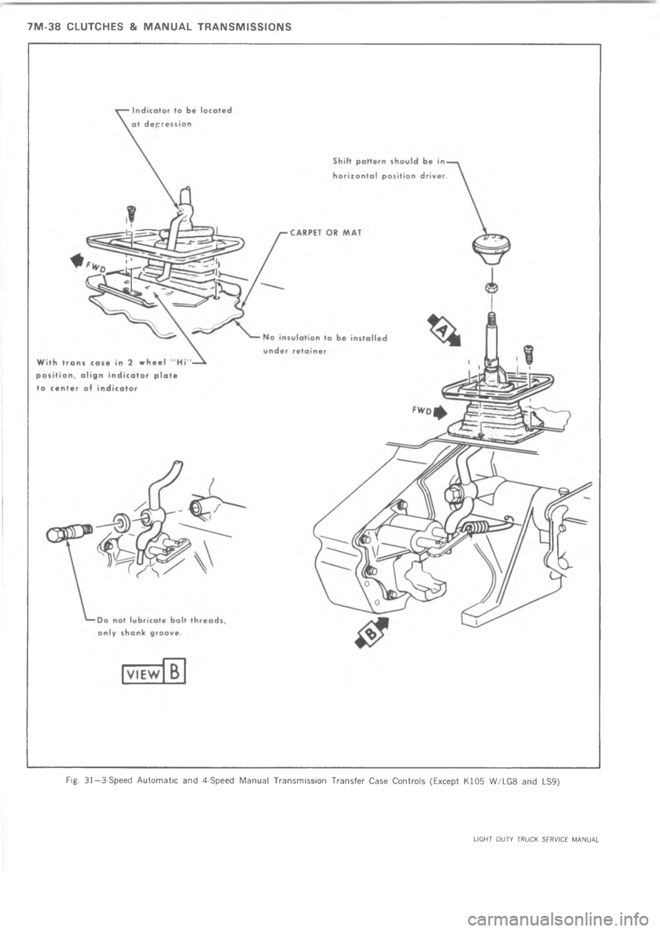 CHEVROLET LIGHT DUTY TRUCK 1973  Service Manual C    @  	 M                  3>2 D65D!+ ,	0) + /!+ , 0	 8  		 IL) 6&@ #:7 + CJ   