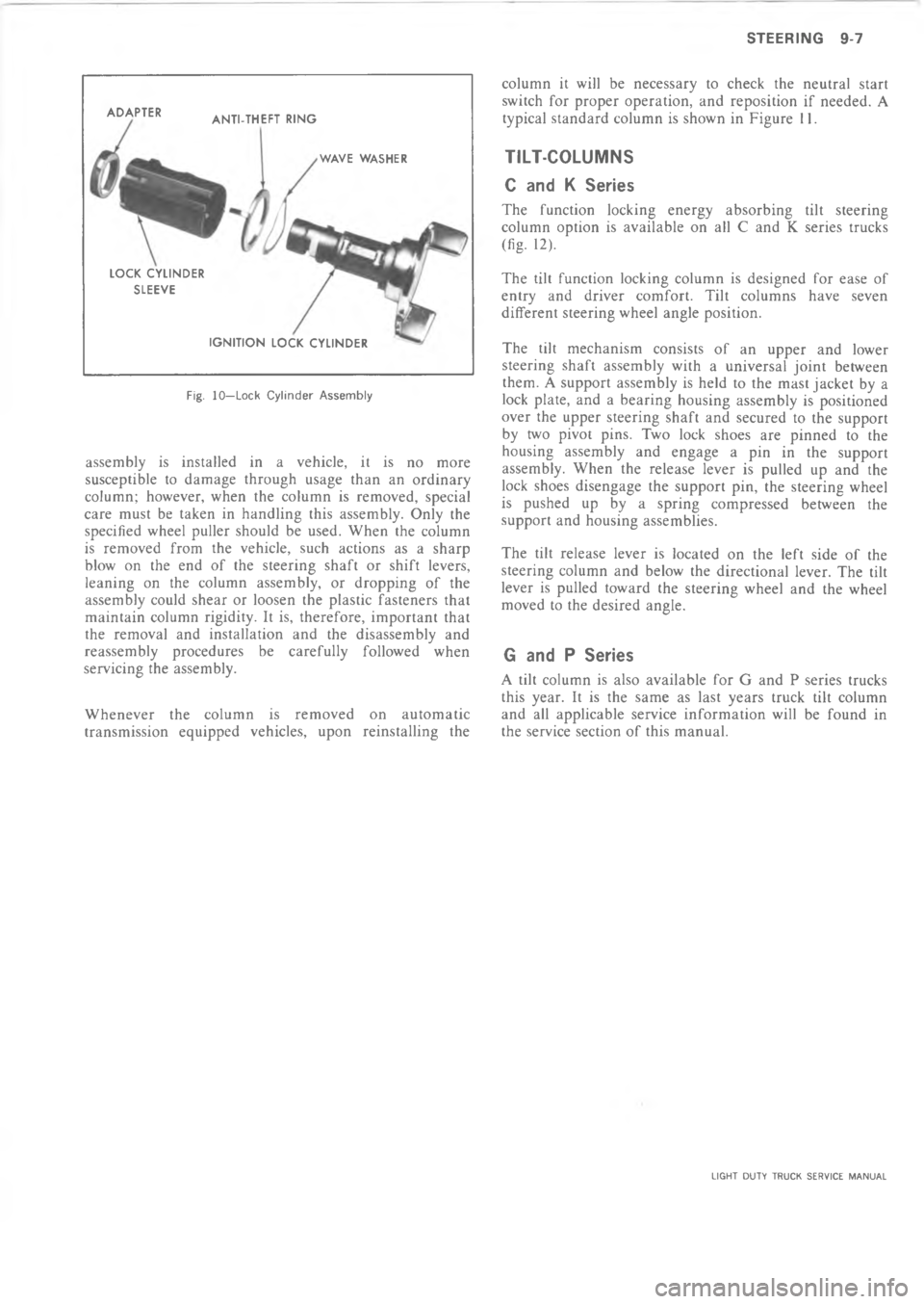 CHEVROLET LIGHT DUTY TRUCK 1973  Service Manual  ?C 	 	
 
  	




!


!
!






!
;

!



"

>
"


"
!




*


!
!
"
!



4


 