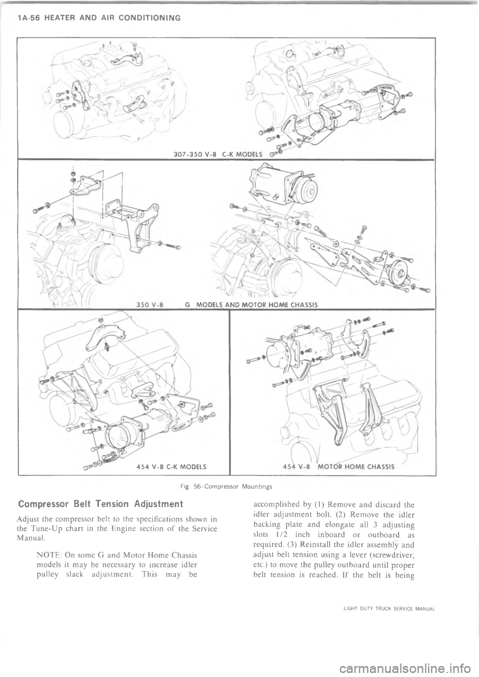 CHEVROLET LIGHT DUTY TRUCK 1973  Service Manual >= 	                    	 	
A > A    @  8   C 
 >    @ 8


4


+




!



 