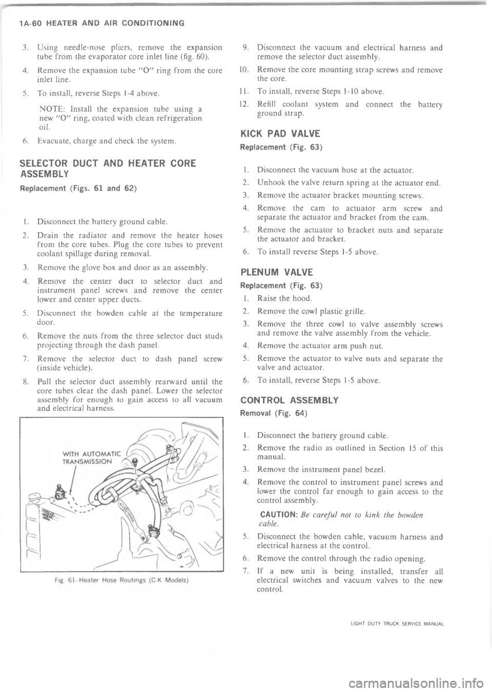 CHEVROLET LIGHT DUTY TRUCK 1973  Service Manual = 	           (  !% ! !7   * 6!
   *         >% 9?
/ ,   * 6! 